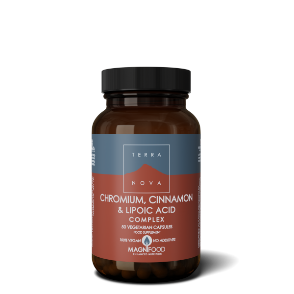 TerraNova Chromium, Cinnamon & Lipoic Acid Complex 50 Capsules