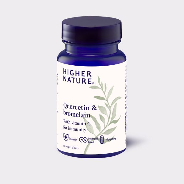 Higher Nature Quercetin & Bromelain 60 Tablets