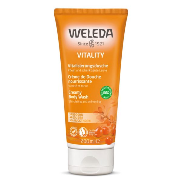 Weleda Vitality Sea Buckthorn Creamy Body Wash 200ml