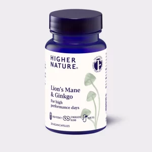 Higher Nature True Food Lion's Mane & Gingko 30 Capsules