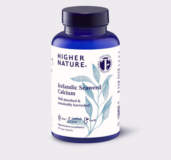 Higher Nature True Food Icelandic Seaweed Calcium 60 Capsules